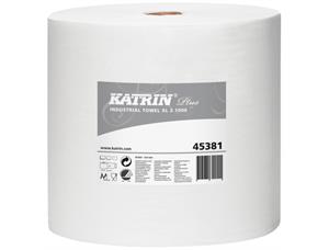 Industritørk Katrin Plus XL2 380m 2 lags hvitt industritørkepapir 